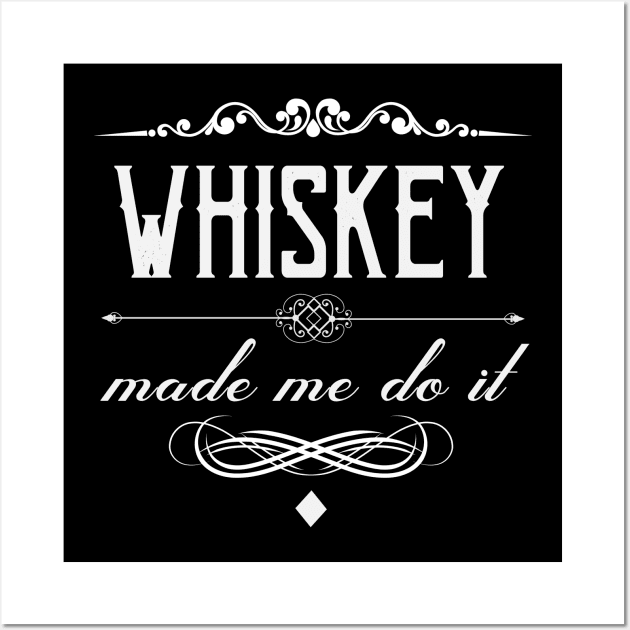 Whiskey Alcohol Vintage Wall Art by Foxxy Merch